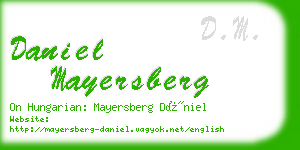 daniel mayersberg business card